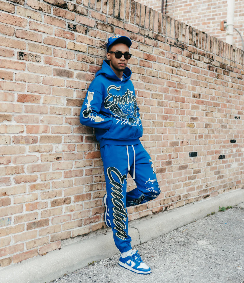 Mixed Emotion “CLOUD” Blue Sweatsuit