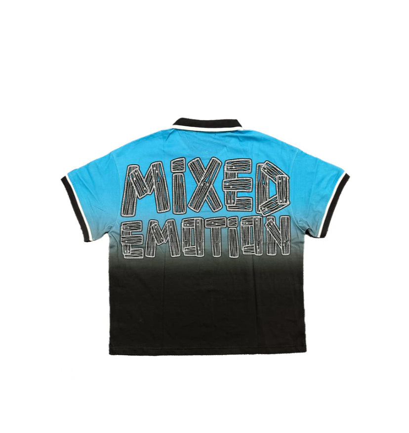Mixed Emotion “Road Rage” Button Up- Blue