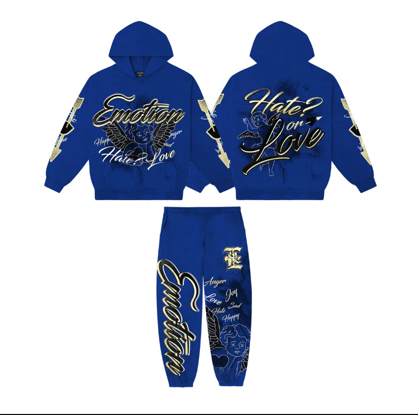 Mixed Emotion “CLOUD” Blue Sweatsuit