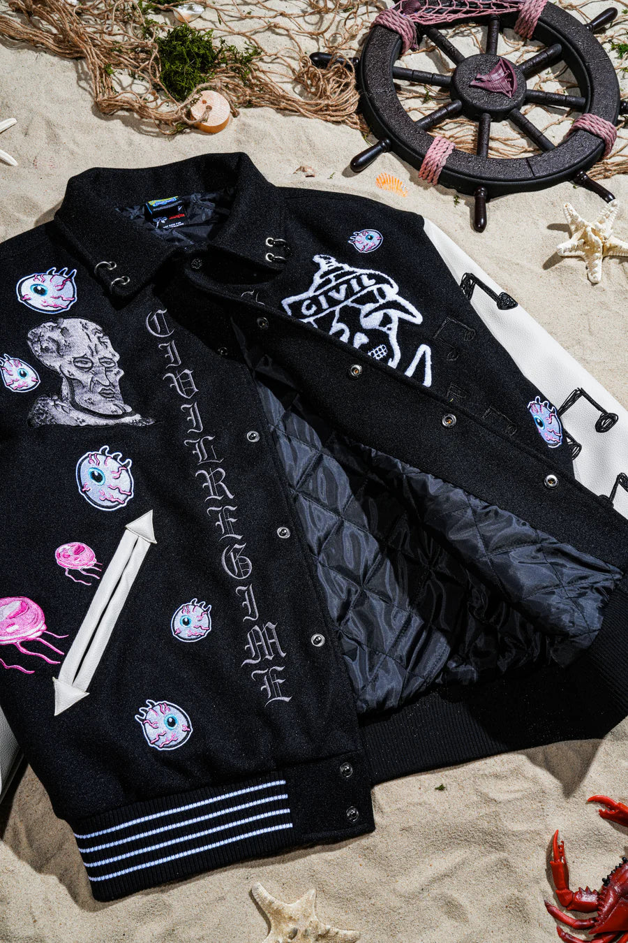 Civil Regime “SBS” Letterman Jacket Squidward
