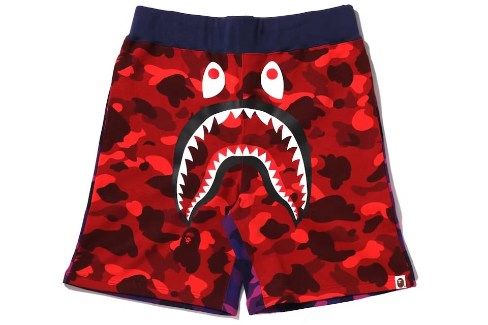 Bape “CRAZY CAMO” Shark Sweatshorts
