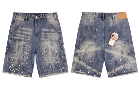 Hellstar Studded Jeans- Shorts