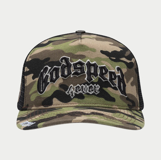 Godspeed FOREVER TRUCKER HAT (Camo)