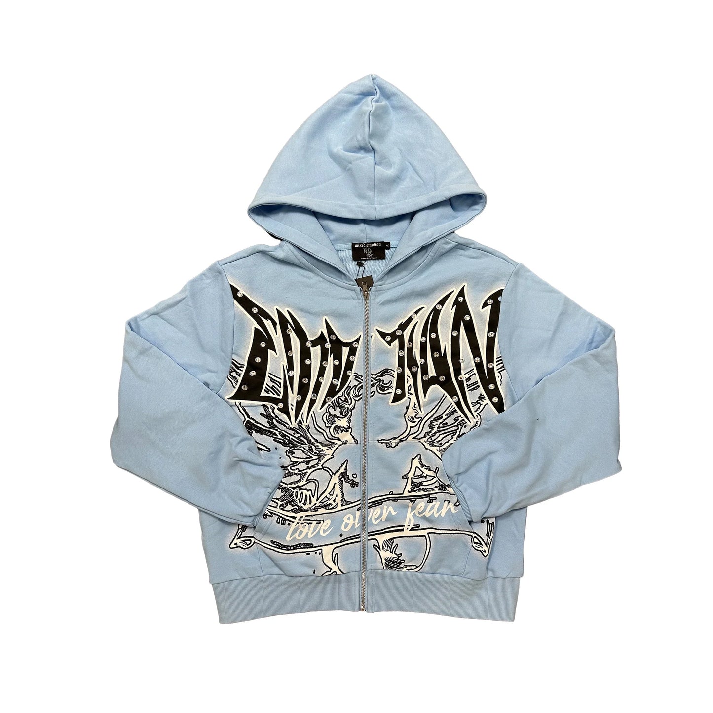 Mixed Emotion “GRAFFITI” Rhinestone Set Blue
