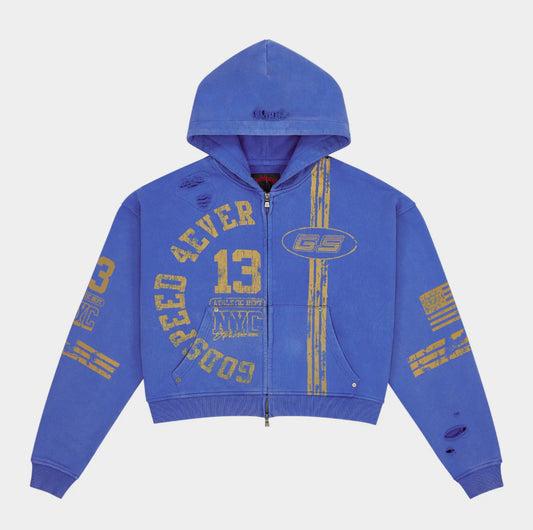 Godspeed “Roadster” Zip-up Hoodie- Blue
