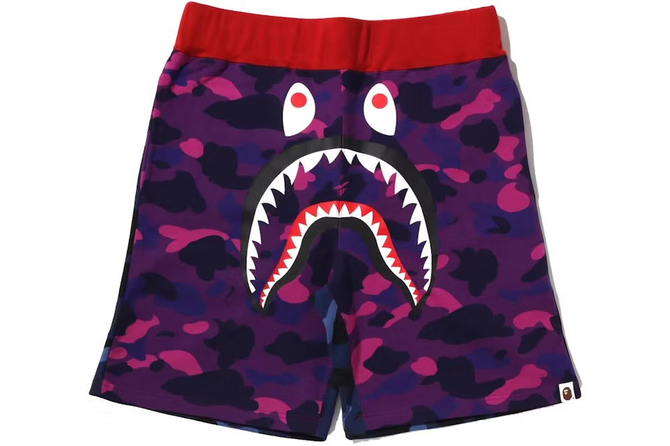 Bape “CRAZY CAMO” Shark Sweatshorts
