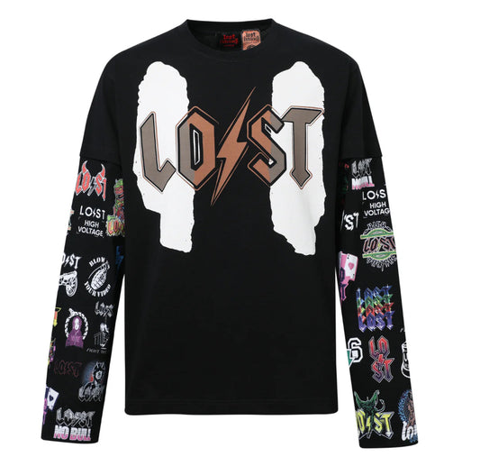 Lost Intricacy “Logos” Long Sleeve- Black