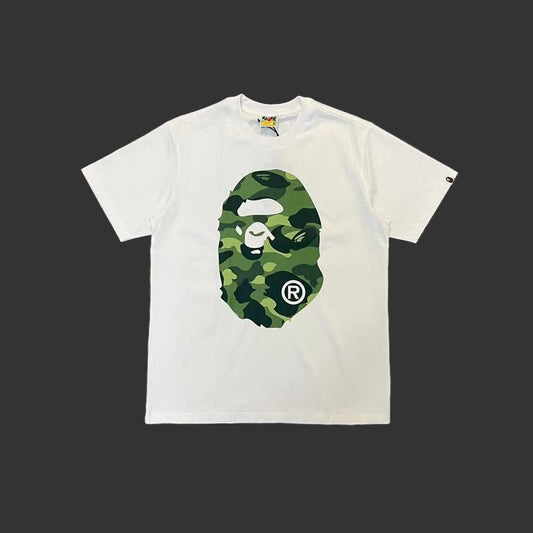 Bape “HEAD” Camo Green Tee